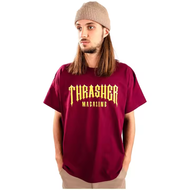 Camiseta Thrasher Low Low Logo T-Shirt Maroon para Hombre en color Morado - 1