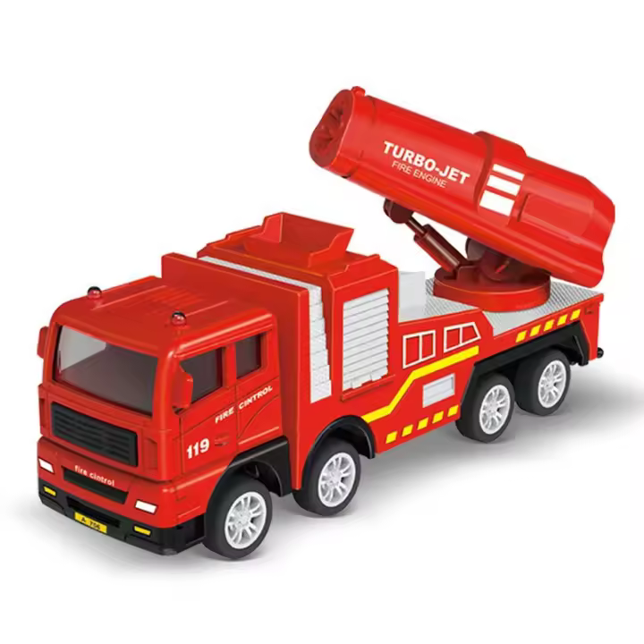 Mini Camión De Bomberos Con Retroalimentación Para Niños Juguete De Vehículos De Ingeniería De Emergencia Conjunto De Camiones De Construcción Regalo Para Niños - 1