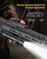 RichFire Flashlight Táctica 2000 Lumens Compatible Con M-Rail Con Interruptor De Presión Remoto Luz De Arma Recargable Para Caza Impermeable - details 3