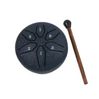 Mini Tambor De Lengüeta De Acero De 3 Pulgadas Con 6 Tonos Instrumento Musical Con Palos Y Tambor De Música Accesorios - details 8