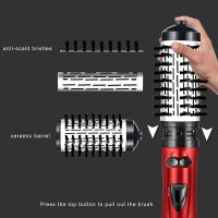 Peine Giratorio Profesional 3-en-1 Secador De Pelo Con Ión Negativo Y Cepillo De Aire Caliente Para Cabello Rizado HBMH ST-208 - details 5