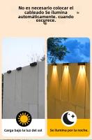 Lámpara De Pared Solar Impermeable Para Jardín Y Exterior 1/2/6 Piezas Iluminación Fuerte Spotlight Instalación Auto Contenedora LED VENUSWING - details 1