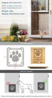 Puerta Para Mascotas Con Cerradura Segura Y Magnética Para Perros Y Gatos Instalación Fácil En Ventanas Y Puertas De Jardín Universal - details 8