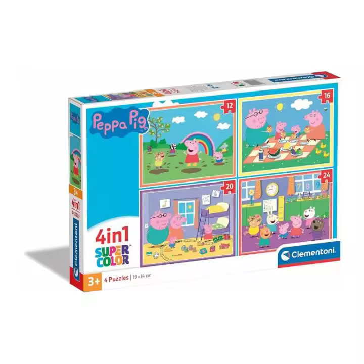 PUZZLE 12-16-20-24 PIEZAS PEPPA PIG DE CLEMENTONI - 1