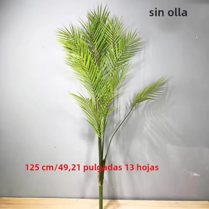 Gran Árbol De Palma Artificial 80-125cm Planta Falsa De Monstera Hojas De Pino Tropicales Para Decoración De Jardín Interior Y Exterior - 1