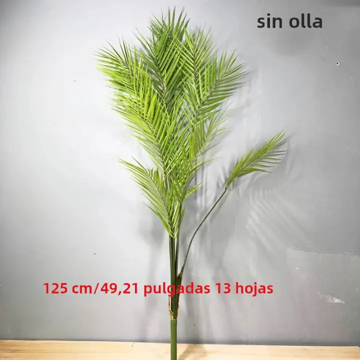 Gran Árbol De Palma Artificial 80-125cm Planta Falsa De Monstera Hojas De Pino Tropicales Para Decoración De Jardín Interior Y Exterior - 1