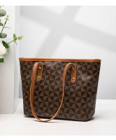 Bolso De Mano Grande Con Cremallera Bolso De Mamá Tendencia 2024 Estampado De Triángulo Tejido Generoso Capacidad Grande Estilo Hobos - details 10