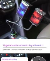 Luz De Techo LED Para Coche Proyector De Estrellas Nocturnas USB Control Por Voz Luz Galáctica Rotatable Para Dormitorio Fiesta - details 4