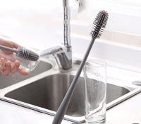Cepillo De Silicona Para Vaso Y Botella De Agua Limpieza De Botella De Leche Con Mango Largo Herramientas De Limpieza De Cocina Ecológicas Y Eficientes - details 0