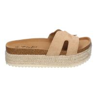 PuntoSalao Sandalias bio de plataforma en yute para mujer color kaki M-288 - details 1