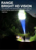 Linterna Portátil Recargable LED De Alta Potencia Para Camping Con 4 Luces LED Y Luz Lateral COB Modos De Iluminación Múltiples - details 1