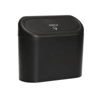 Caja De Basura Para Coche Plástica Tipo Presionada Cubo De Basura Redondo Almacenamiento De Basura Para Vehículo Tamaño 10x16x15 Cm - details 0