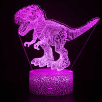 Lámpara Nocturna Dinosaurio 3D Nighdn Con Control Remoto Y 16 Colores LED Regalo De Cumpleaños Y Navidad Para Niños Y Niñas - details 4
