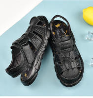Zapatos De Cuero Genuino Para Hombres Sandalias Clásicas De Verano Para Exterior Caminar Transpirables Sandalias De Hombre - details 26
