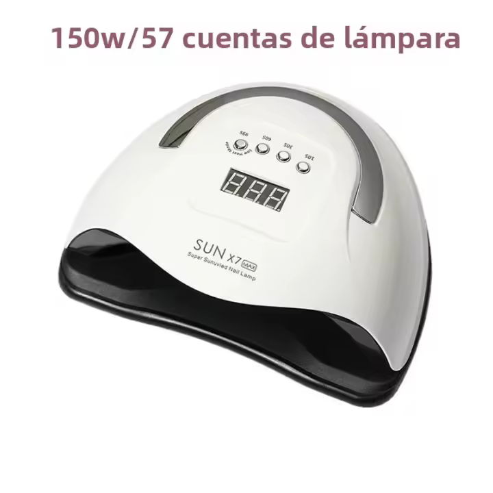 LINTerna LED UV Para Uñas 150W SUNX7 MAX Con 57 Leds Secador De Pólen De Uñas Sin Ángulo Muerto De 180 Grados Para Manicura - 1