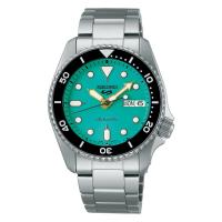 reloj automático buceo Seiko 5 Sports SKX ‘Midi’ Teal SRPK33K1 38mm 100m WR correa de acero - details 0