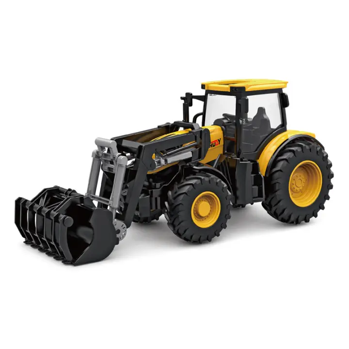 Modelo De Camión De Tractor Para Niños 1/24 Con Sonido Y Luz Vehículo De Ingeniería Con Ruedas Sliding Juguete De Granja Para Niños - 1