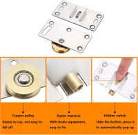 4 Pares de rodillos para Puertas corredores, entradas de bolas, piezas deslizantes para muebles, guías, rodillos de bolas, piezas deslizantes para muebles, muebles, muebles - details 1