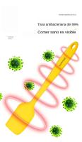 Set De 2 Cuchara De Silicona Para Cocina Y Hornear Utensilios Ecológicos Para Mezclar Pasteles Crema Amarillo/Marrón Scrapers - details 1