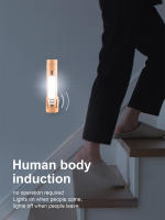 Lámpara LED Recargable Por Sensor De Movimiento Luz Nocturna Wireless Para Armario Escaleras Cocina Tipo C Instalación Self-Contained - details 1