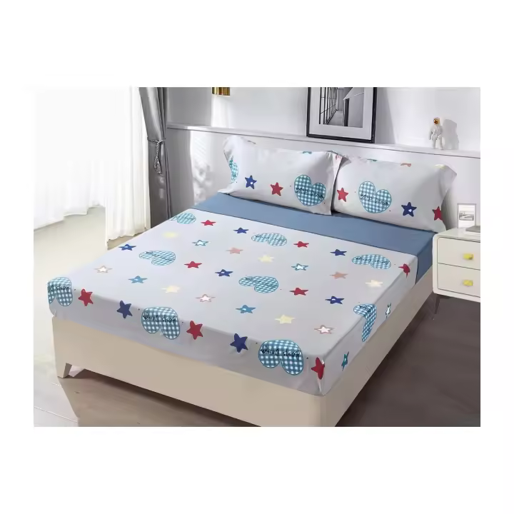 PLUSHOME Juego de Sábanas de Microfibra de Poliéster Suave Hasta 5 Piezas Tapa, Sábana Bajera y Fundas de Almohada Cama 90 160x260, 135 210x260, 150 230x260 Cm 180 250x270 Cm - Suavidad Duradera - Fácil Cuidado - Resistencia a las Manchas - 1