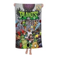 Toalla De Playa Para Niños Plant-Vs -Zombie Dibujos Animados Verano Absorbente Microfibra Grande Para Baño Piscina Viajes - details 6