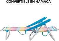 Monty Silla Playa Baja Plegable Aluminio Textileno Multicolor Rainbow - details 4