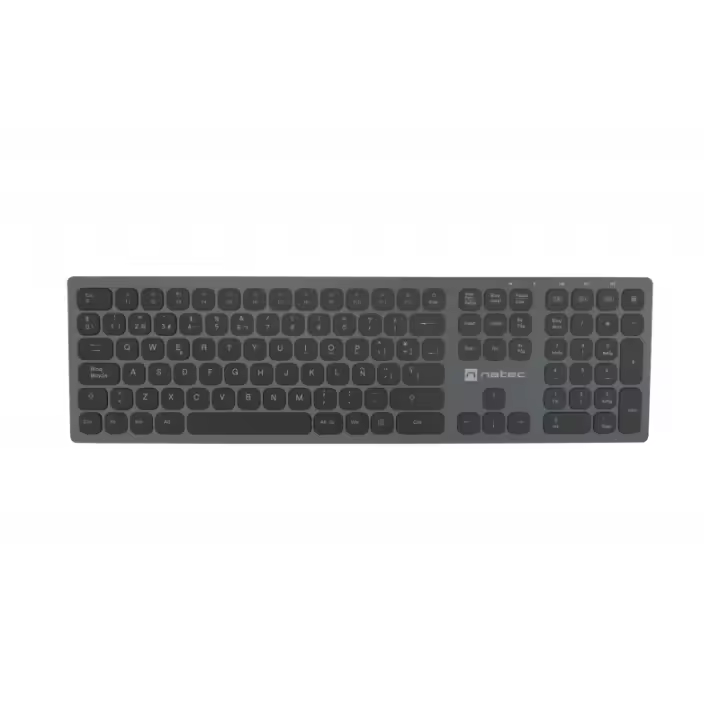 NATEC - NKL-1830 teclado Universal RF Wireless + Bluetooth QWERTY Español Negro, Gris NKL-1830 - 1