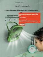 Ventilador de escritorio pequeño de pared para cocina y dormitorio, de tres velocidades, de alta velocidad y larga duración. - details 8
