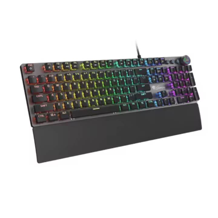 TECLADO GAMING GENESIS THOR 401 RGB MECANICO SWITCH KAIL MARRON ALUMINIO - 1