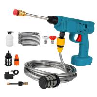 Pistola de lavado de coche inalámbrica de alta presión, generador de pistola de agua, limpiador por pulverización, lavadora de coche para batería Makita de 18V, 30bar Pistola de lavado de coches - details 0