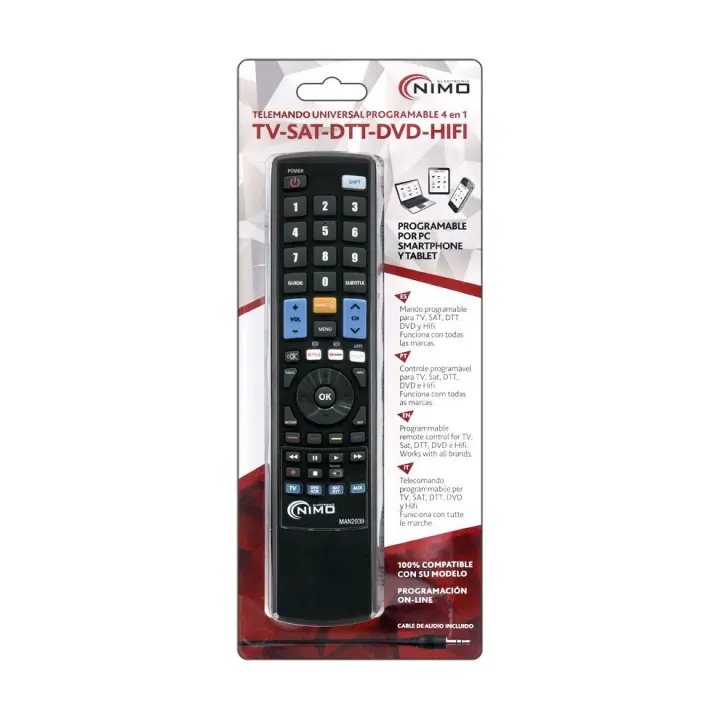 Telemando Universal Programable Smartphone, Tablet y PC 4:1 - 1