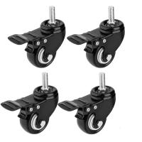 Ruedas Giratorias De Alta Resistencia Con Térmica De 1.5" 4 Piezas Para Carros De Supermercado Mesas De Trabajo Y Muebles Con Térmica De M8x25 - details 0