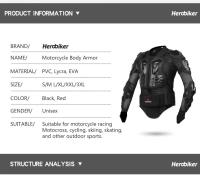 Chaqueta De Motocicleta Completa Protección Armadura Corporal Moto Cross Para Hombres Armadura Protectora De Cuello Al Montar - details 1