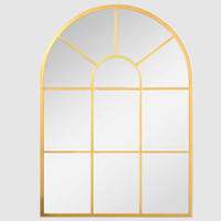 Espejo de Pared Decorativo - Diseño de Ventana de Arco con Marco Dorado - Estilo Moderno y Elegante para Salón, Dormitorio o Entrada - details 4