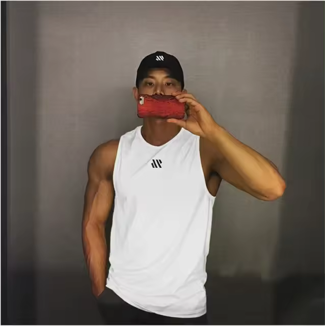 Camiseta De Gimnasio Para Hombres 2024 Camiseta Sin Mangas De Fitness Transpirable Malla Ropa Deportiva Casual Para Correr - 1