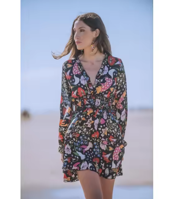 VESTIDO PRINCESS ANIMAL SUNSET AND MOON  PV2259B - 1