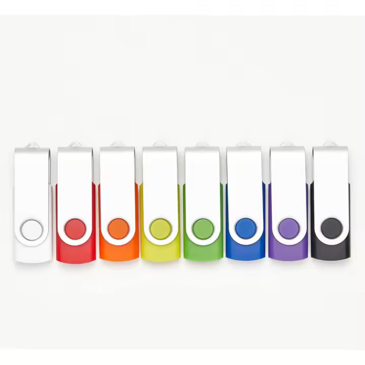 Paquete de 20 unidades flash USB de 4 GB en 5 colores aleatorios USB 2.0 al por mayor (paquete de 20, 4 GB) - 1