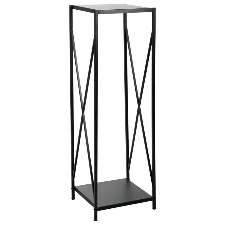 Leñero de metal negro 34x34x111 - 1