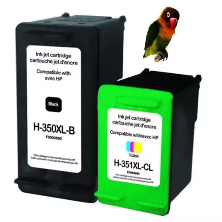 2 Tintas HP 350xl / HP 351xl para Impresoras HP Photosmart C4200 C4280 C4380 Officejet J5780 - 1