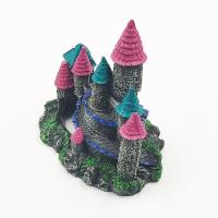 Adorno De Resina En Forma De Castle Mágico Para Acuario Decoración De Hogar Arte Hecho a Mano Estilo De Artesanía - details 3