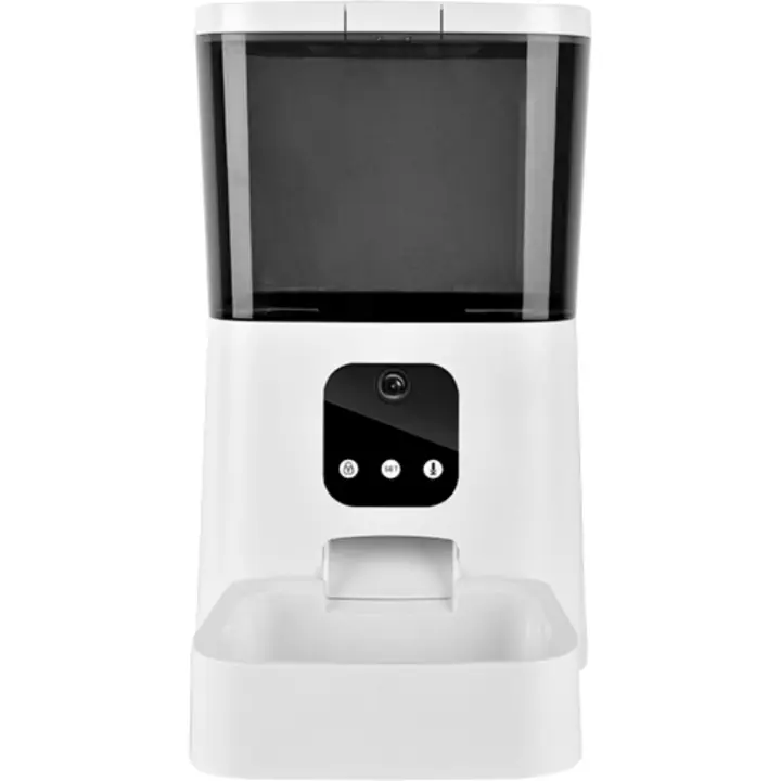 Comedero Gato Automatico, 2.4G WiFi, 6L Dispensador Comida Gatos/Perros, Control de App, Liofilizados Compatibles, Vídeo en Tiempo Real, imágenes de Alta definición, interacción de Voz. - 1