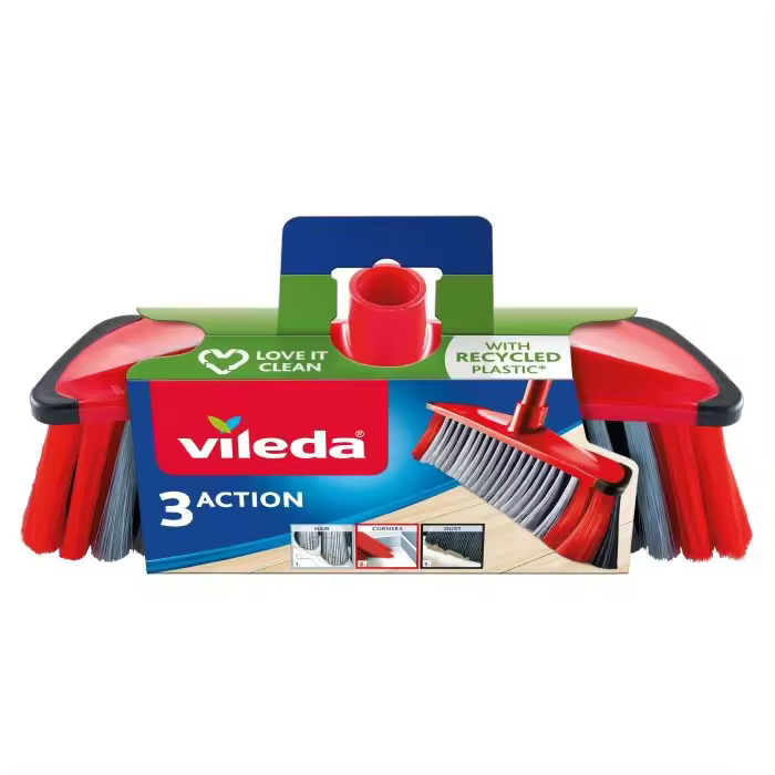 Cepillo de Barrer Vileda 3 Action con Goma Antichoque - 1
