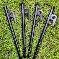 4Pcs Palos De Tenda De 8 Pulgadas Para Exteriores Hebilla De Tenda De Acero Fuerte Para Camping Sombra Canopy Awning - details 1