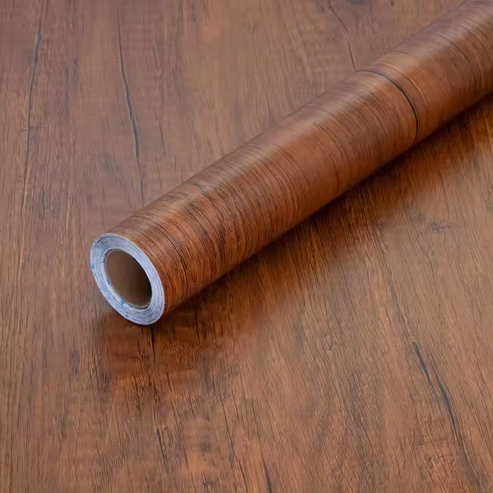 Papel Tapiz De Madera Marrón Autoadhesivo Y Desmontable Para Muebles Y Armarios De Cocina Vinilo De Papel Fácil De Aplicar Resistente Al Agua Y La Humedad - 1