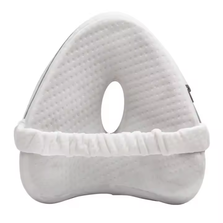 Almohada De Espuma Para Soporte De Rodilla Y Cintura Para Dormir De Lado Diseño Ergonómico Alivio Del Dolor De Cintura Y Rodillas Hogar Relleno De Memoria De Poliéster / Algodón - 1