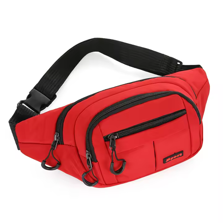 Bolsa De Pecho Multibolsillos Para Hombres Y Mujeres Mochila De Cintura Sin Manos Para Ejercicio Viaje Correr Material CANVAS Y Nylon Estilo Casual - 1
