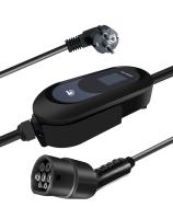 FERRASTAR Cargador de coche  Eléctrico,Cargador EV Portátil Tipo 2 Corriente Alterna (AC) de Estándar Europeo, Corriente Ajustable a 3 Fases de 16/32 Amperios, Pantalla Grande 2.4 Pulgadas con Visualización EV3, Uso Portátil o Colgado en la Pared - details 8