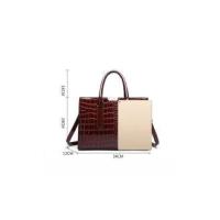 Bolso de mano de lujo para Mujer, Bandolera de Charol PU de Diseño de Cocodrilo, Bolso de Hombre Retro - details 17