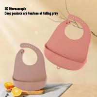 Babero Para Bebé De Silicona Alimentaria Fácil De Limpiar Y Antideslizante Bibs Impermeables Para Niños Y Niñas De 4 a 6 Años - details 1